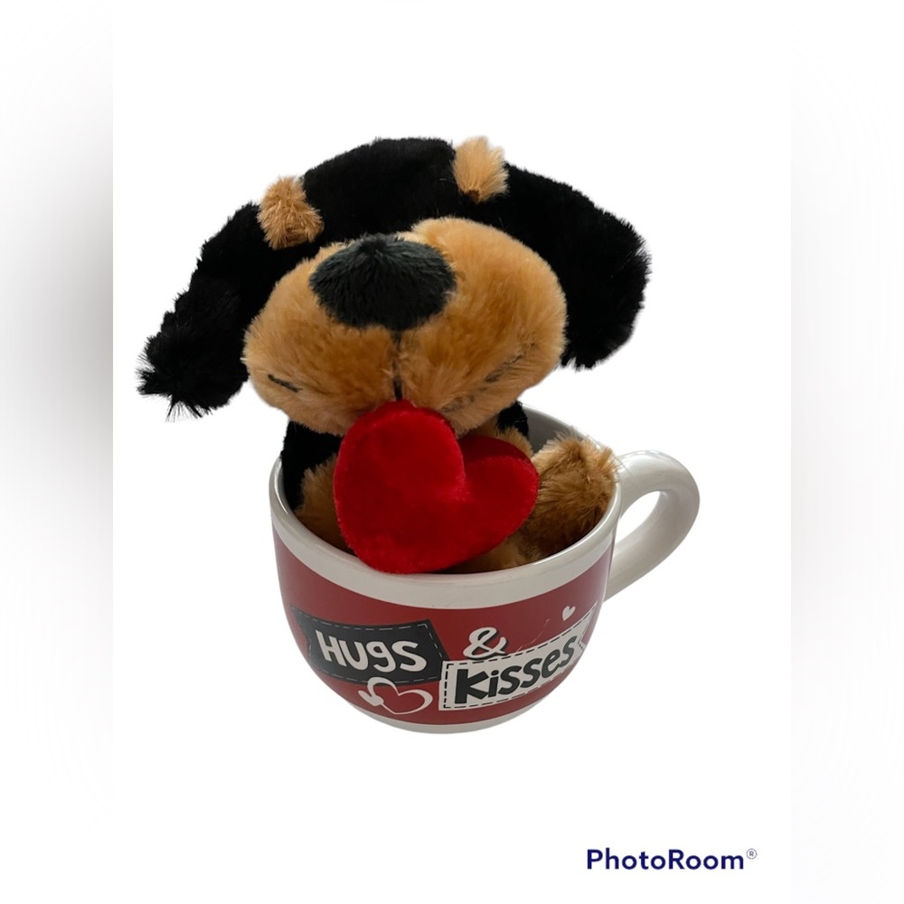 Valentine’s Day gift- Stuffed Dog in a Coffee Mug